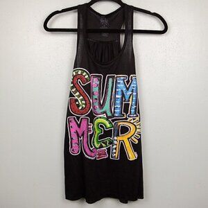 Texas True Threads "Summer" black tank-M